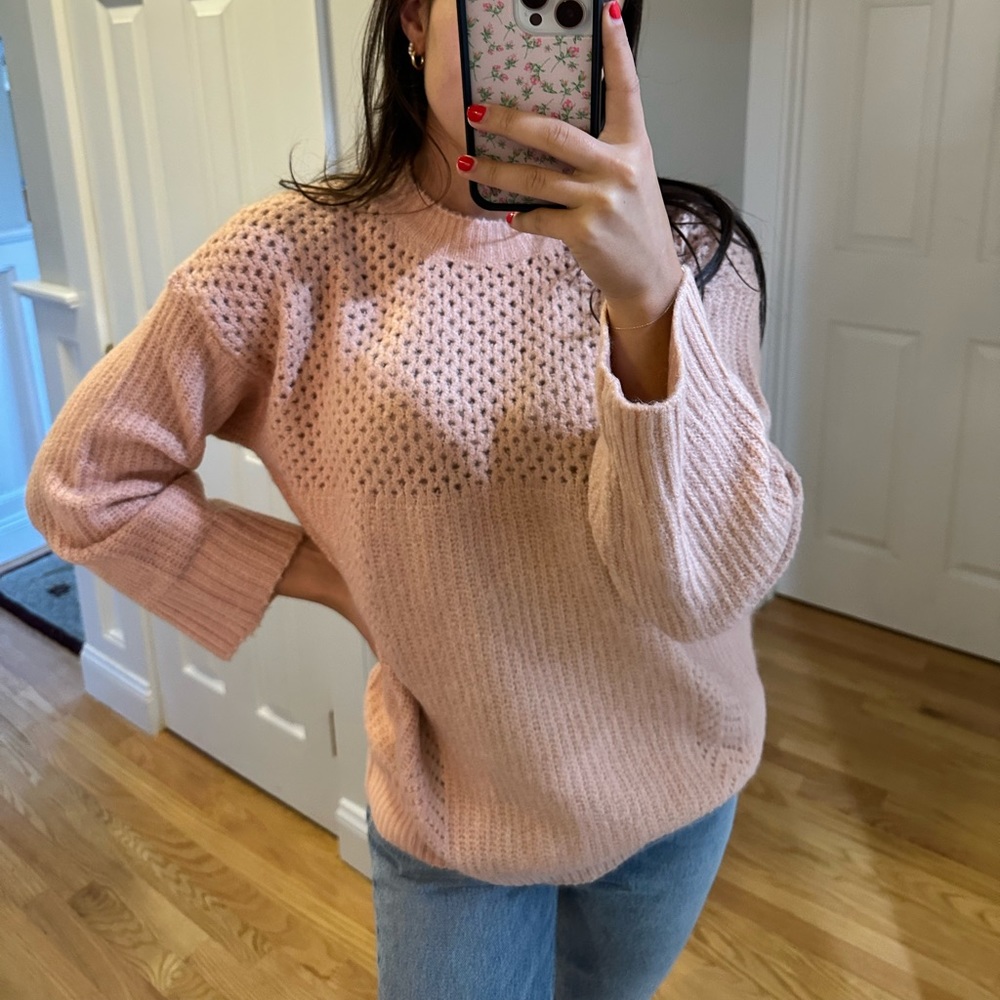Perfect Pink Knitted Sweater NWT!!